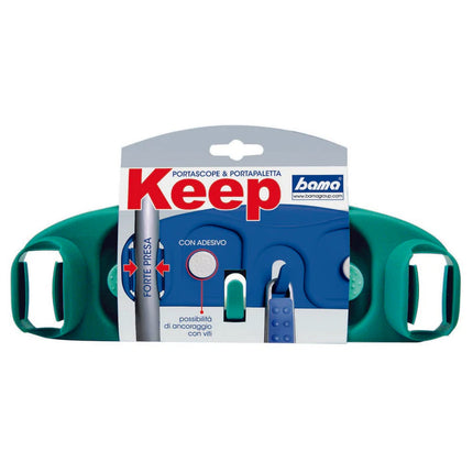 Bama Keep Appendiscope – Supporto Per Scope E Palette – Con Adesivo E Viti – Universale – Colori Assortiti