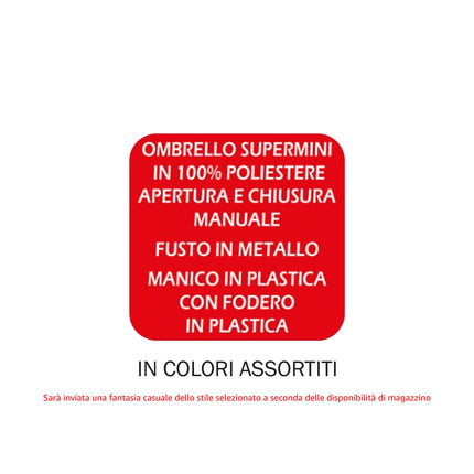 Ombrello Pieghevole Supermini Compatto Leggero 199g - Uomo Donna - Antipioggia da Viaggio e Borsa Diametro 100cm 8 Stecche con Fodera - Vari Modelli