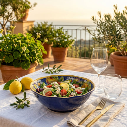 Insalatiera Melamina Infrangibile Cene All'Aperto Design Limoni Costiera Arca