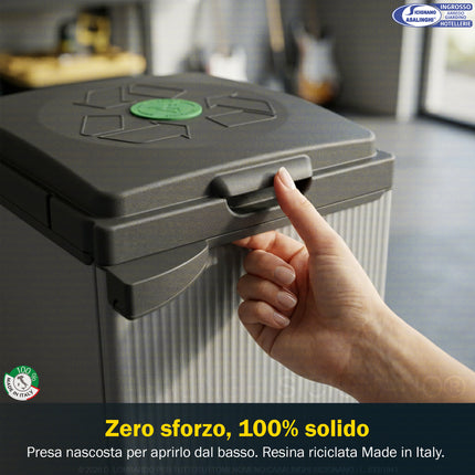 Mobile Portasacco Modulare per Raccolta Differenziata (110 Litri) – Da Esterno e Interno Mongardi