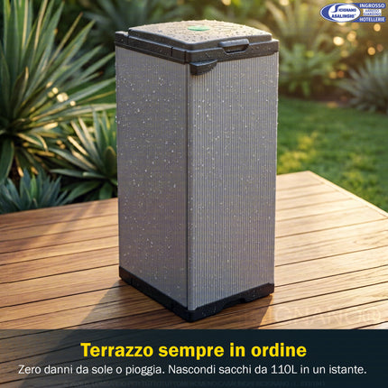 Mobile Portasacco Modulare per Raccolta Differenziata (110 Litri) – Da Esterno e Interno Mongardi