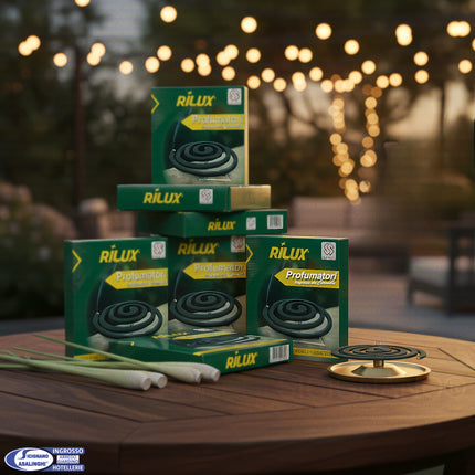 Profumatori Esterno Citronella "Total Black" - Formato Monodose (Bundle 100 Spirali) Tutto Tutto Meno Meno®