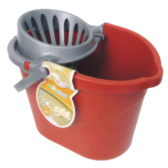 Ecoplast Secchio Ovale Con Strizzamop - 14 Litri (37X25X26H Cm)