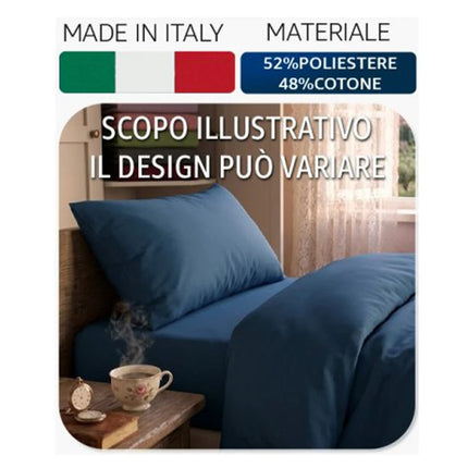 Completo Letto Singolo IRGE Marta Tinta Unita Lenzuolo Sotto Angoli Sopra Federa Irge