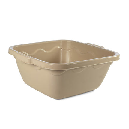 Bacinella Vulcano Quadra – 3 Misure e Diversi Colori, Made in Italy! Tortora Duplast