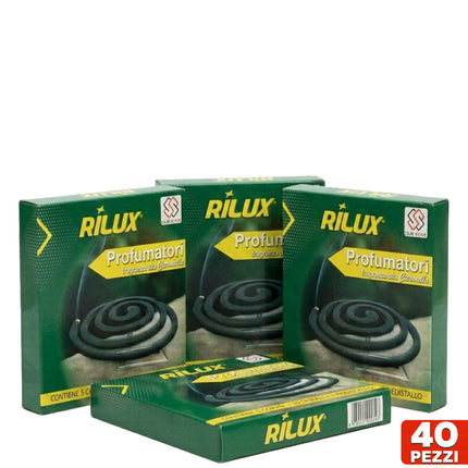 Profumatori Esterno Citronella "Total Black" - Formato Monodose (Bundle 100 Spirali) Scorta Mensile (40 Spirali) Tutto Tutto Meno Meno®