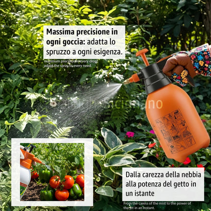Nebulizzatore a Pressione per Piante 2 Litri con Ugello in Ottone Tutto Tutto Meno Meno®