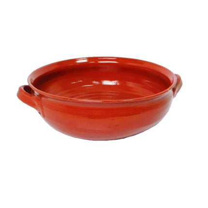 Tegame Bombato In Terracotta Cm.28X10H