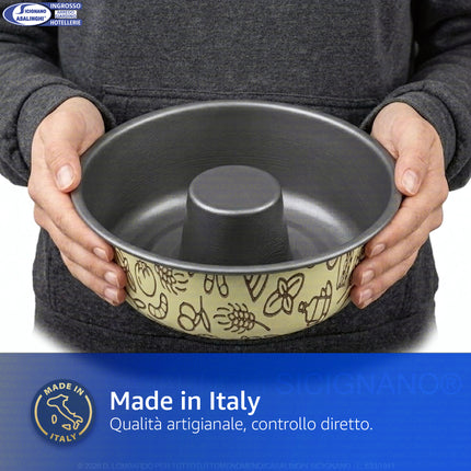 Forma Ciambella Antiaderente Cm.20X6,5H Airfry Col. Ass. Accademia Mugnano