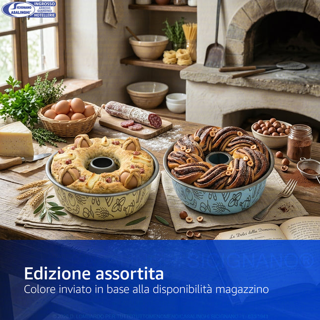 Forma Ciambella Antiaderente Cm.20X6,5H Airfry Col. Ass. Accademia Mugnano