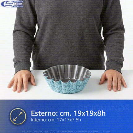 Forma Margherita Antiaderente Cm.20X5H Airfry Col. Ass. Accademia Mugnano
