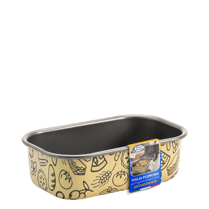 Forma Plumcake Alluminio Antiaderente, Airfry, Colori Assortiti, Made in Italy, Compatibile con Friggitrice ad Aria e Forno Accademia Mugnano