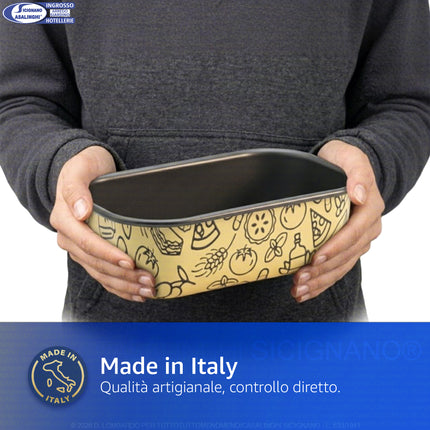 Forma Plumcake Alluminio Antiaderente, Airfry, Colori Assortiti, Made in Italy, Compatibile con Friggitrice ad Aria e Forno Accademia Mugnano