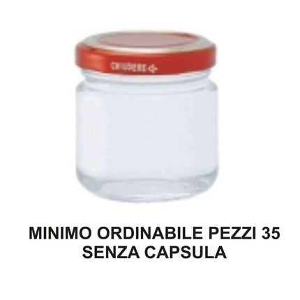 Ambrosio Vetri Vasetto Vetro 106 ml senza Capsula - Min. 35 pz Ambrosio Vetri