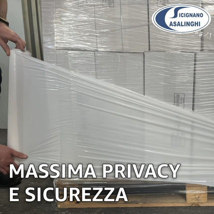 Casalinghi Sicignano Film Estensibile Manuale Bianco per Imballaggi 1-3-6 Bobine 2,6kg 50cm Anima Ø4,7cm Casalinghi Sicignano