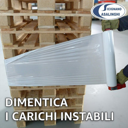 Casalinghi Sicignano Film Estensibile Manuale Bianco per Imballaggi 1-3-6 Bobine 2,6kg 50cm Anima Ø4,7cm Casalinghi Sicignano