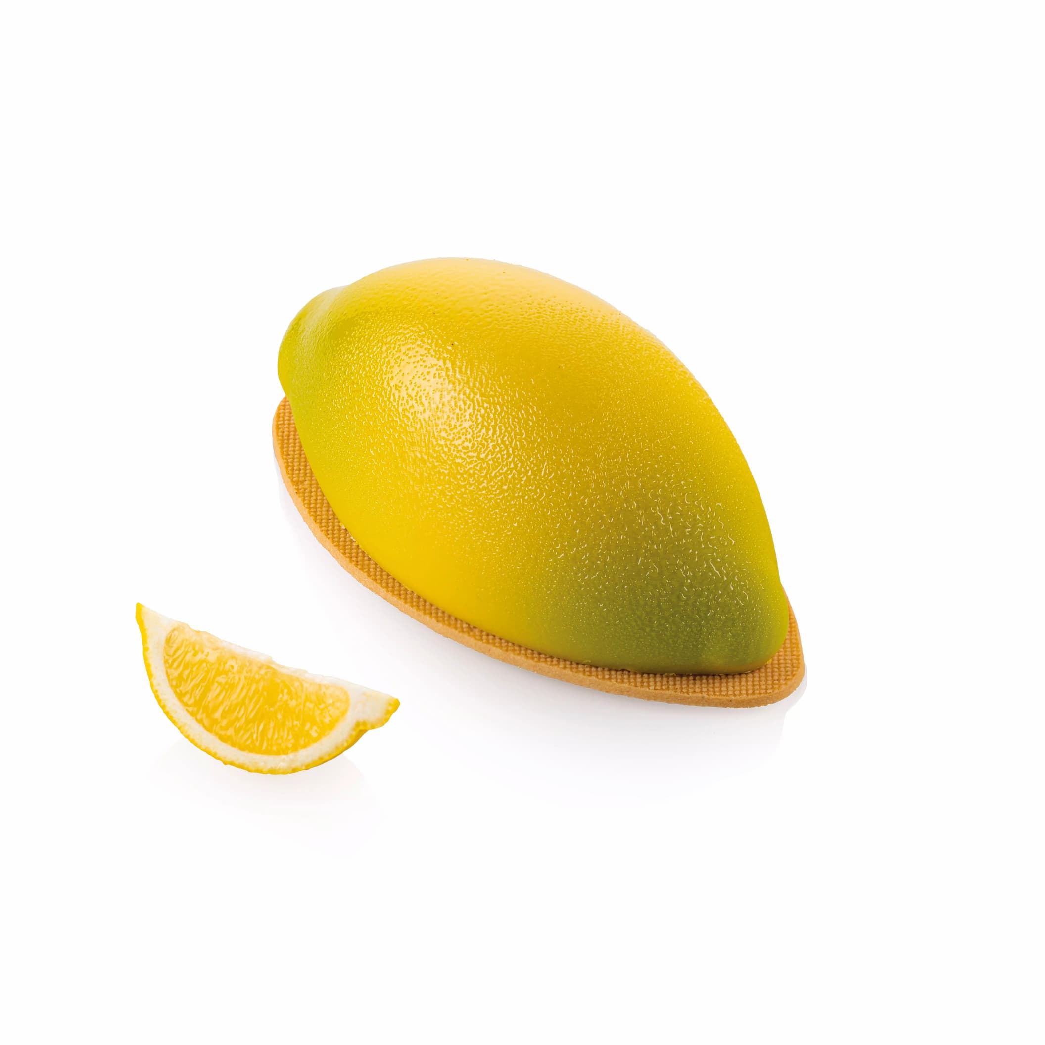 Silikomart Stampo Silicone Limone 700 ml Frutta Realistica – con Cutter per Torte Moderne e Mousse Silikomart