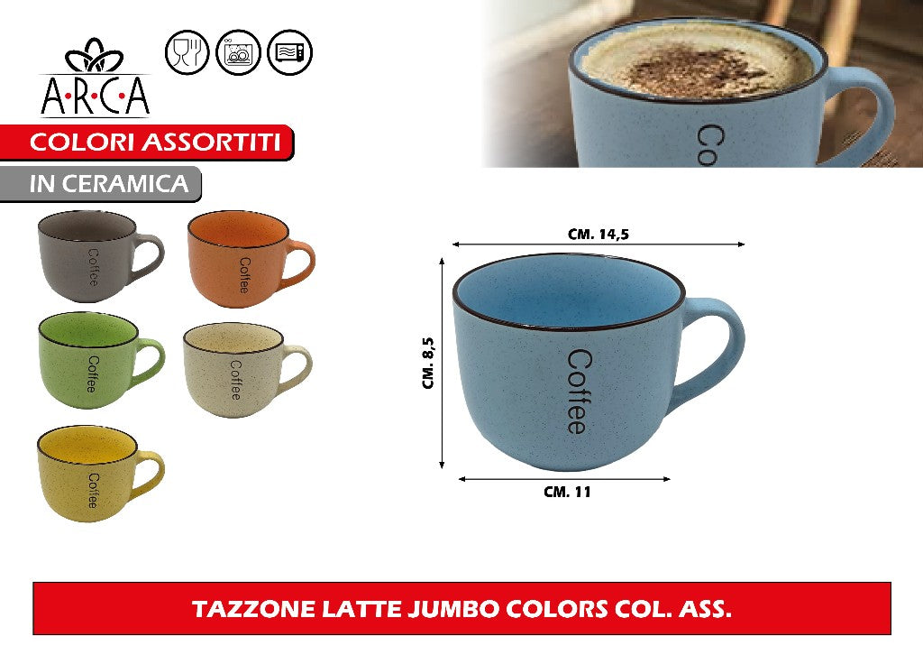 Arca TAZZONE LATTE JUMBO COLORS COL. ASS. Arca