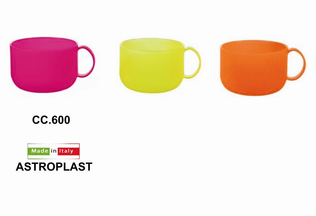 Tazza Latte Plastica Sunny Cc.601 Astroplast