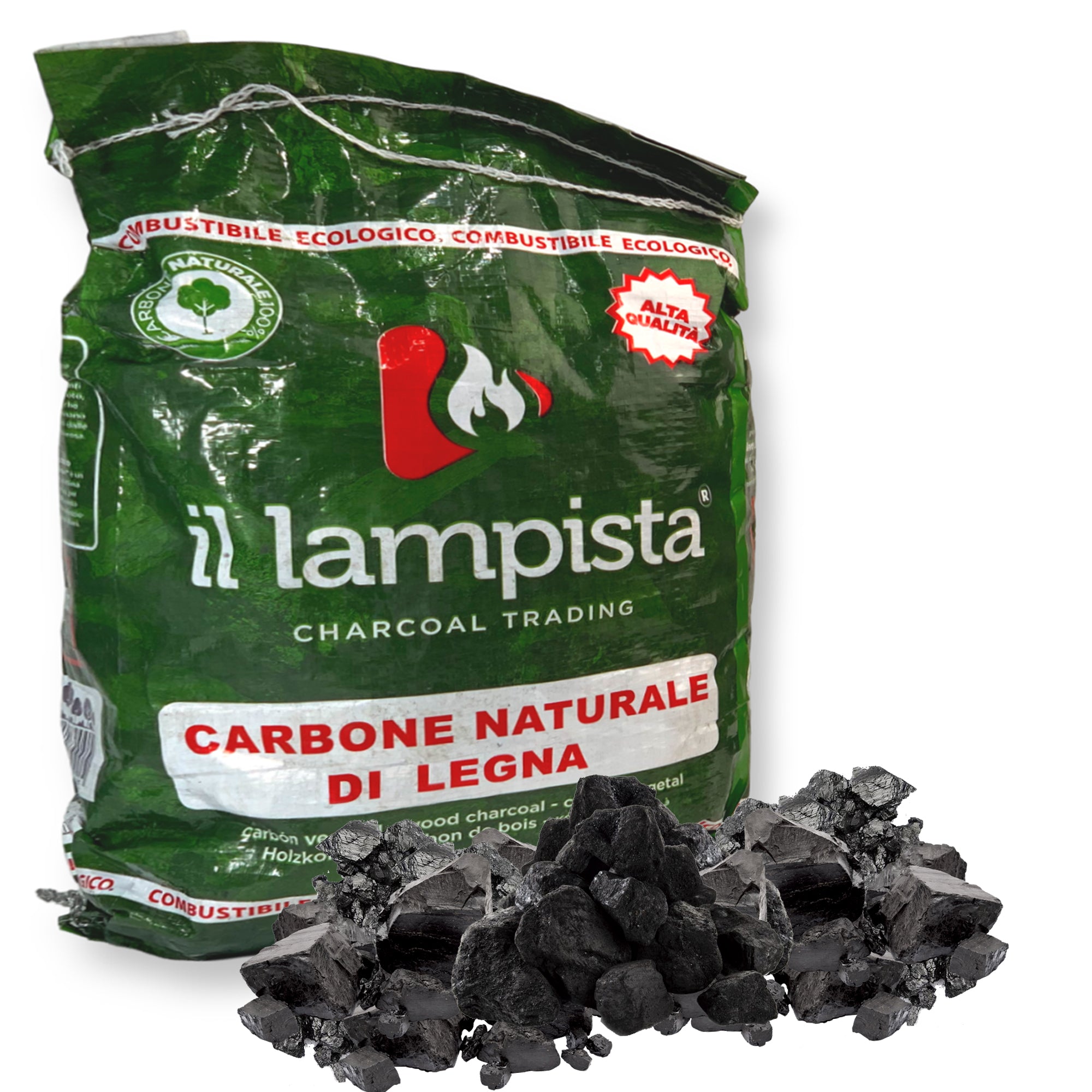 Carbone di Legna Naturale per Barbecue – Formati 2,5 kg e 10 kg, Ideale per Griglie e Cottura alla Brace KG.2.5 X Energy