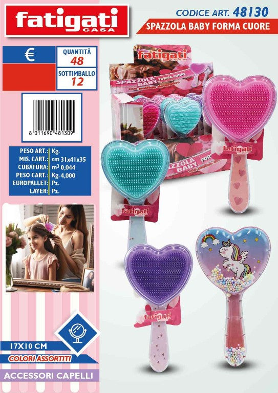 SPAZZOLA BABY FORMA CUORE Fatigati