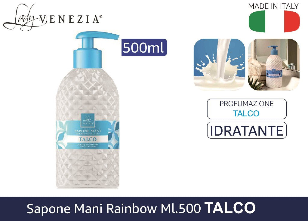 SAPONE MANI RAINBOW ML.500 TALCO My Luna