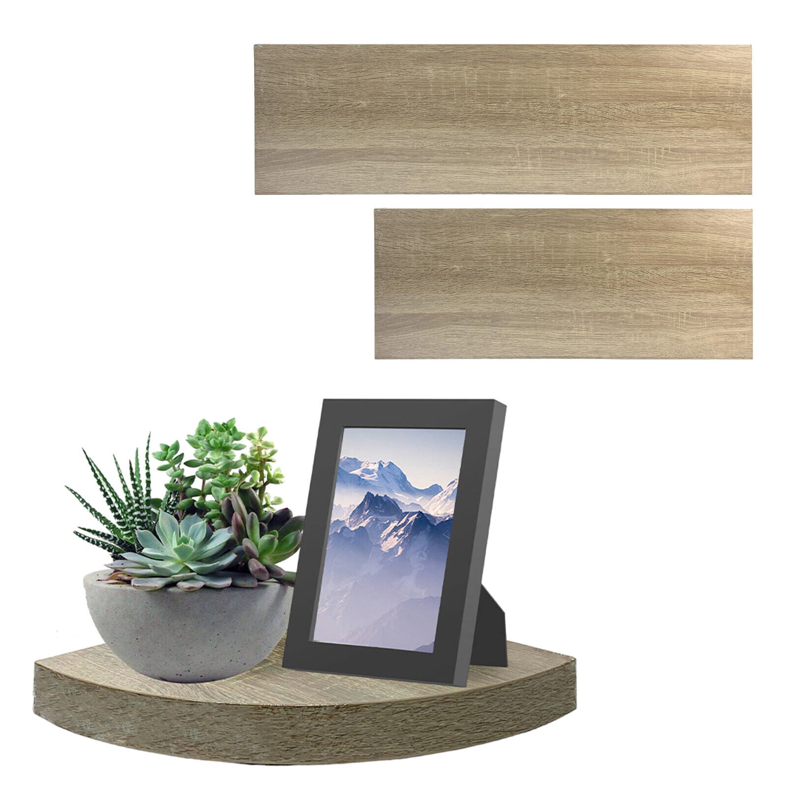 Due Esse Mensola Parete In Legno Naturale Rettangolare E Angolare Varie Misure Con Viti Due Esse