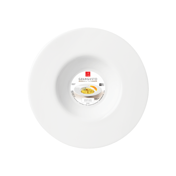 Bormioli Rocco Piatto Gran gusto: Set 6 Pezzi In Vetro Opale Temperato Per Ristoranti, Cucina E Dessert 27 cm (Piatto Risotto) Bormioli Rocco