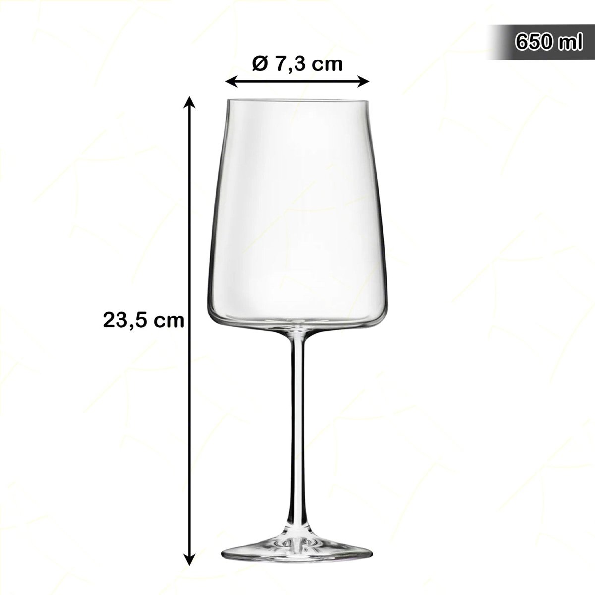 RCR Cristallerie Rcr Calice Vino In Cristallo Essential Set 6Pz - Splendente Elegante Per Vino, Champagne, Ristorante 65Cl RCR Cristallerie