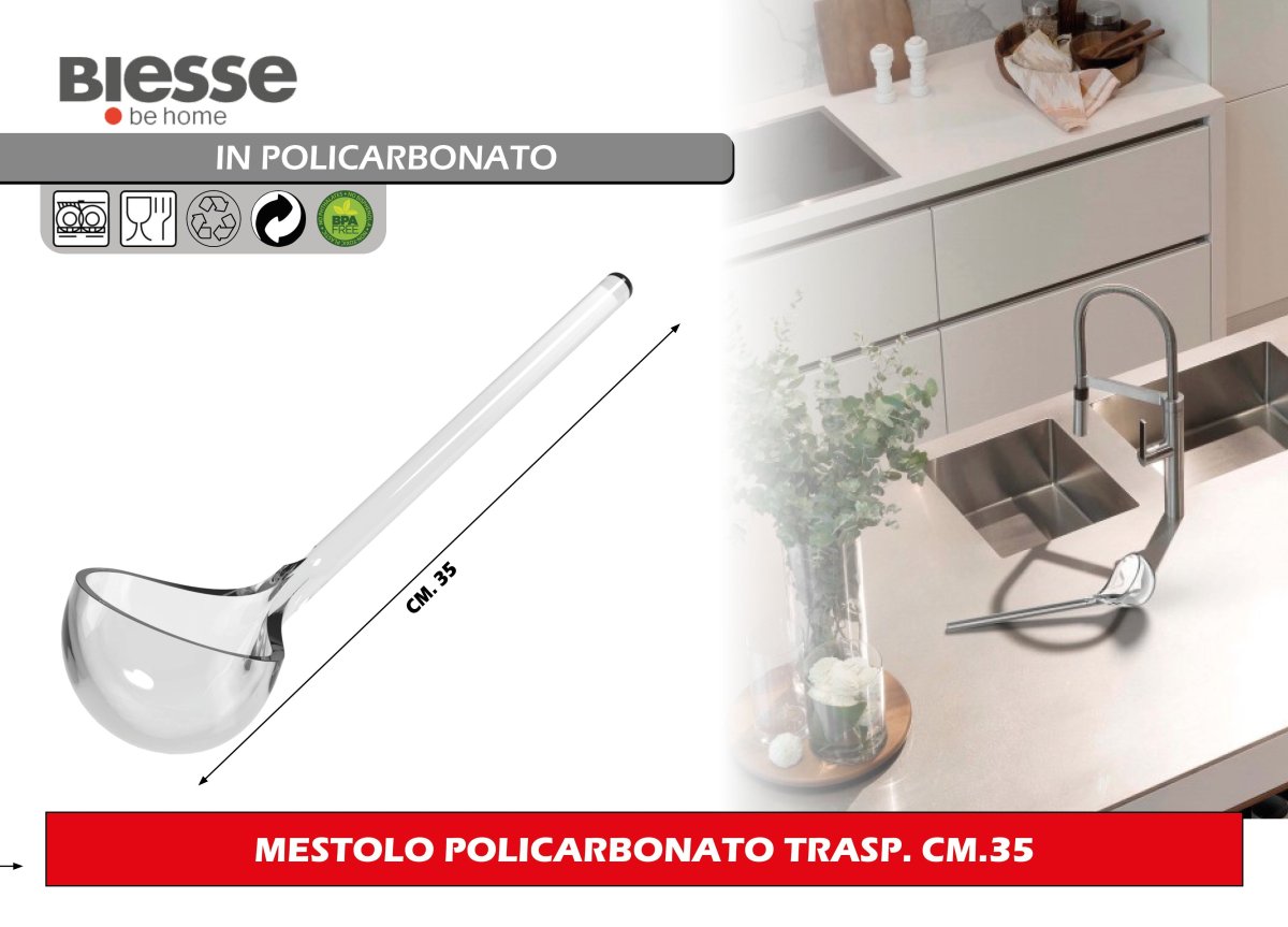 Mestolo Policarbonato Trasp. Cm.35 Biesse