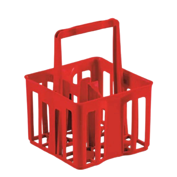 Stefanplast Cestello Portabottiglioni 4X Lt.2 Rosso Stefanplast