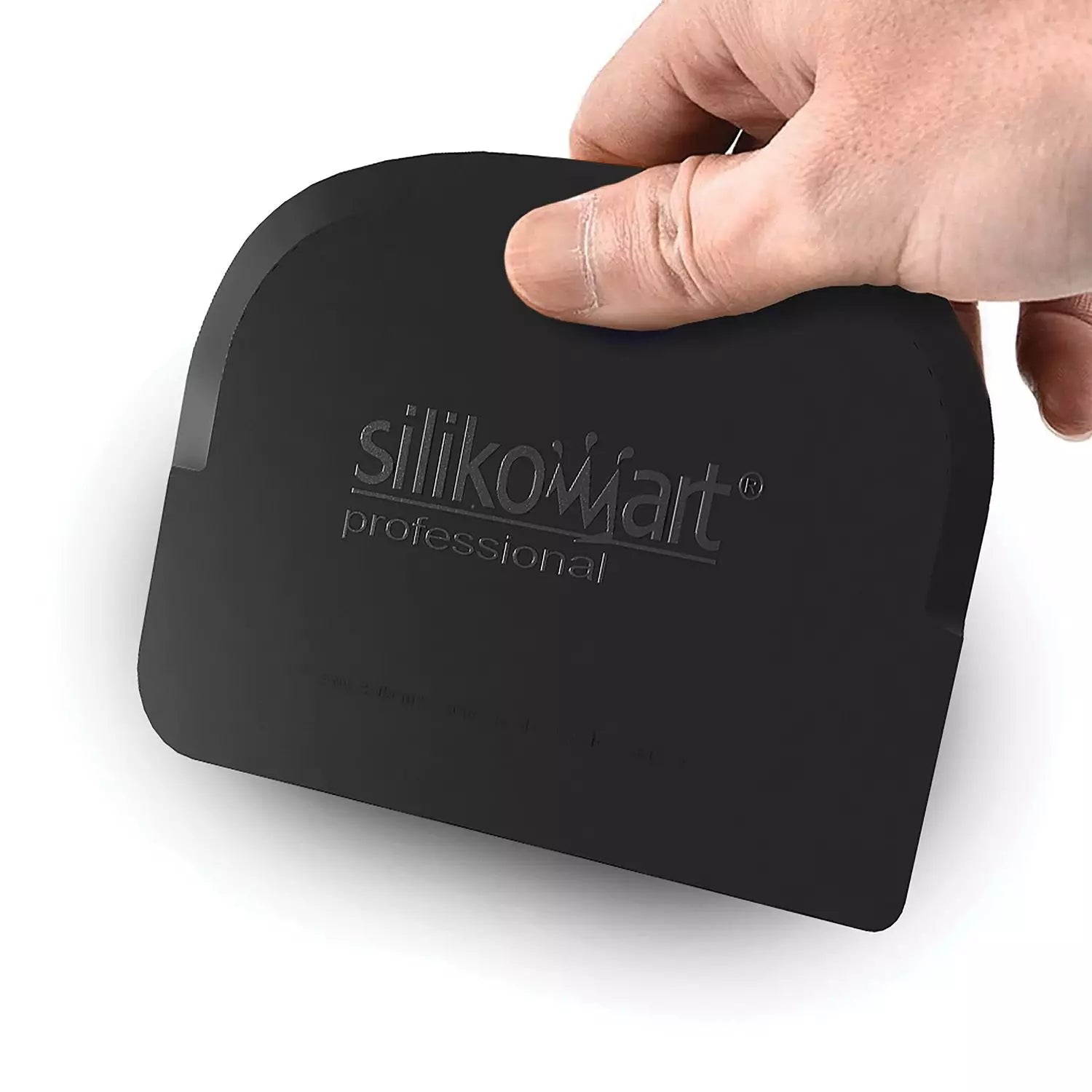 Silikomart Set 10 Raschietti Tarocco Professionali per Impasti e Creme - Nero, 14.5x9.7 cm Silikomart