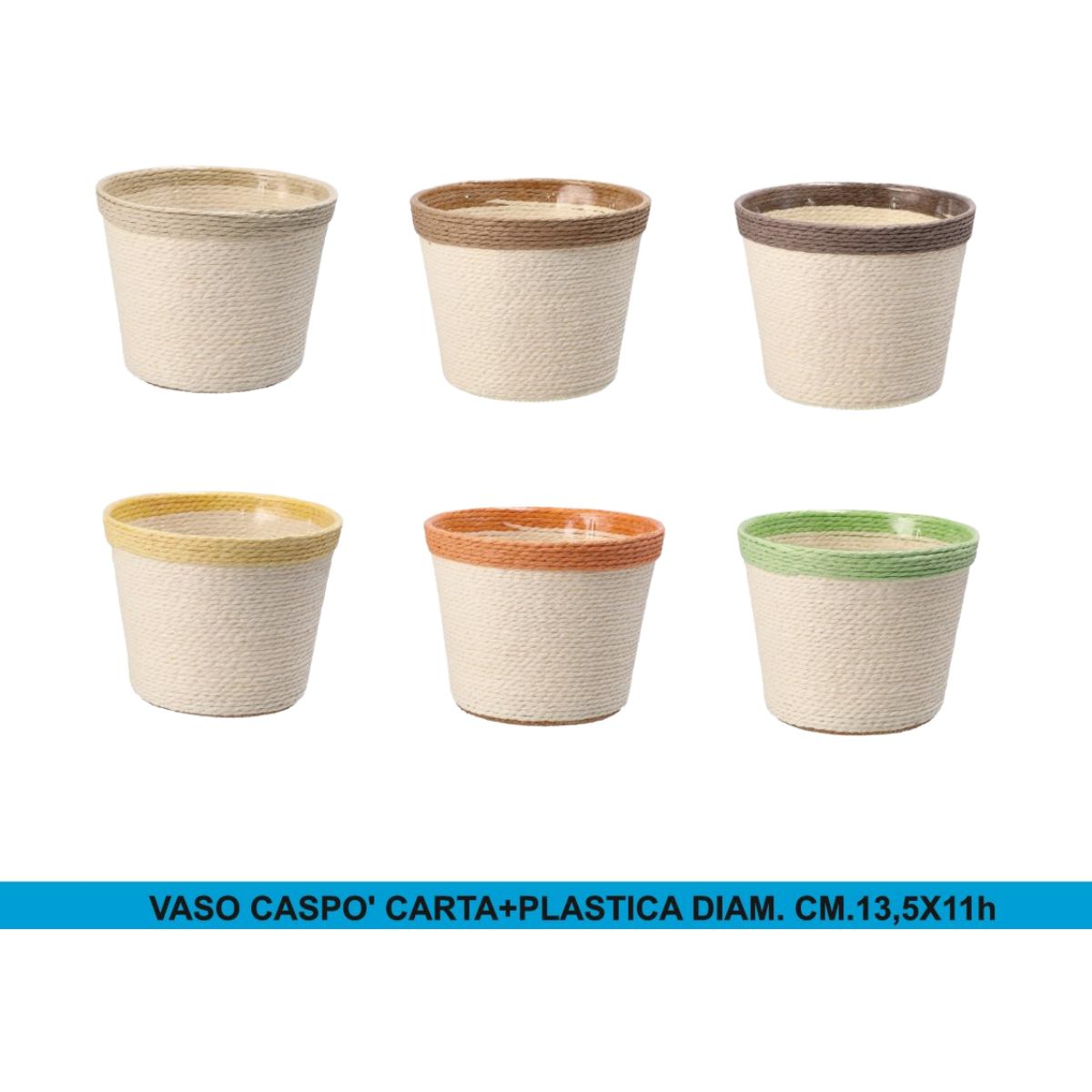 Star VASO CASPO' CARTA+PLASTICA DIAM. CM.13,5X11h Star