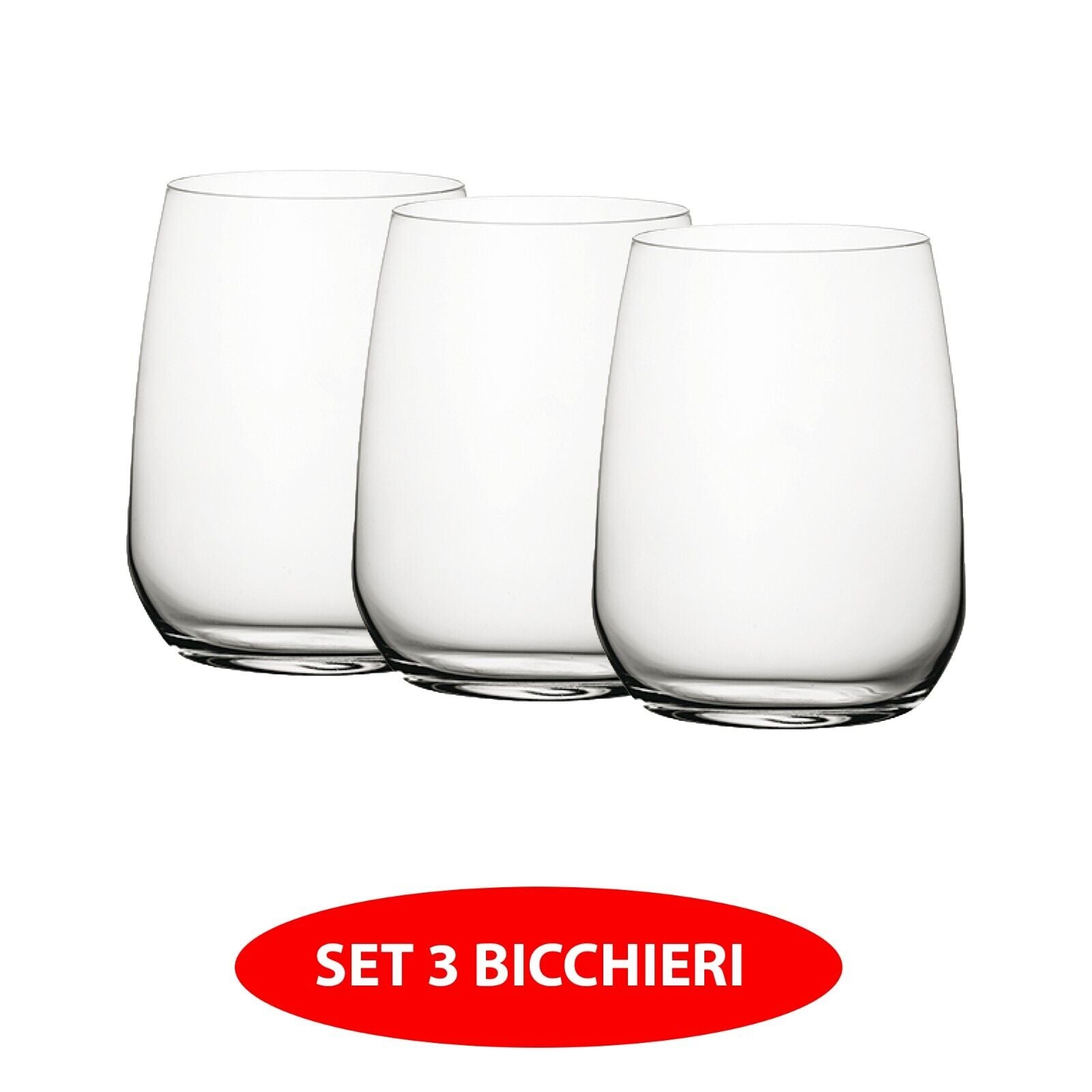 Bormioli Luigi Bormioli Set Bicchieri In Cristallo Restaurant 43 Cl 3/6 Pezzi Ideali Per Acqua E Bibite 3 Bicchieri Bormioli Luigi