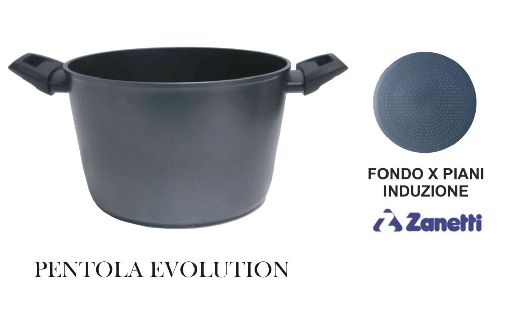 Zanetti Pentola Alta Evolution in Acciaio per Cottura Versatile E Duratura 20 cm Zanetti